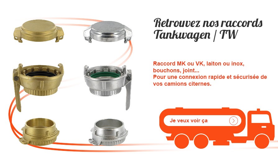 Raccords Tanwagen pour camion citerne sur netraccord.fr